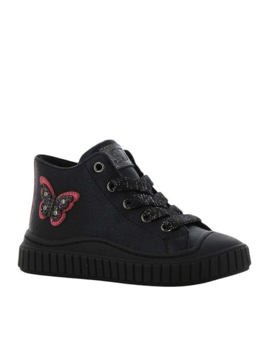Anatomical Kids Boots with Laces Black