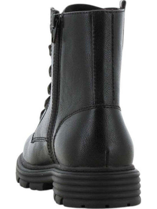 Anatomical Kids Boots with Laces Black