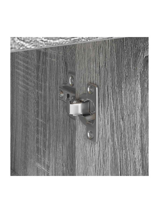 Office Storage Chipboard Cabinet Grey Sonoma L38xW34.5xH75cm