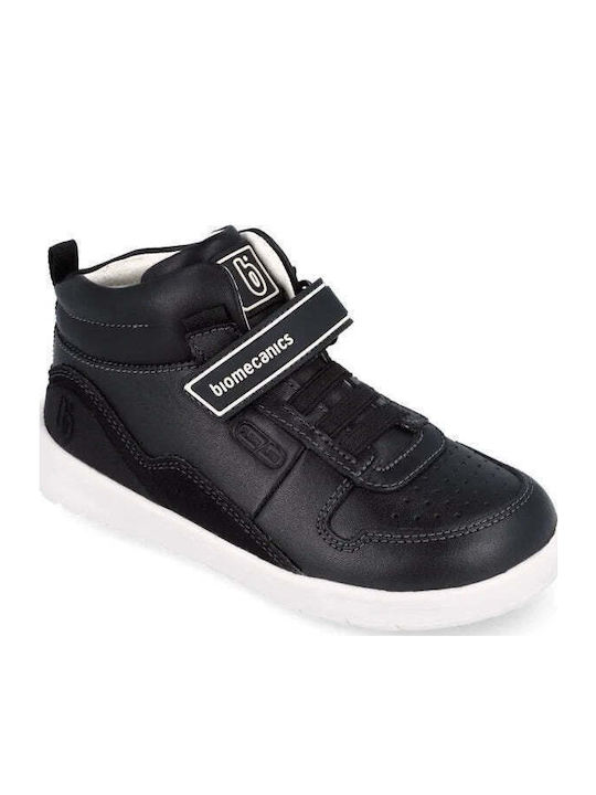 Anatomice Ghete Copii din Piele cu Velcro Negre