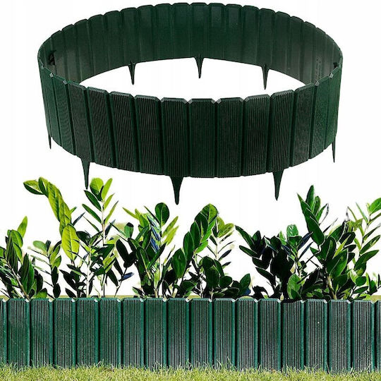 Bordură de Grădină din Plastic în Culoarea Verde xcm