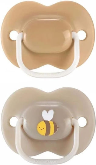 Tommee Tippee Anytime Pacifiers Silicone Anytime Bee for 18-36 months 2pcs