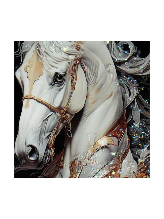 Wall Painting 30x50 with Embossed Strass Frame Keskor 23050-37