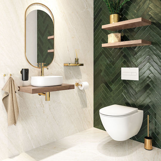 TIGER Double Wall-Mounted Bathroom Hook ​1.6x1.4cm Gold