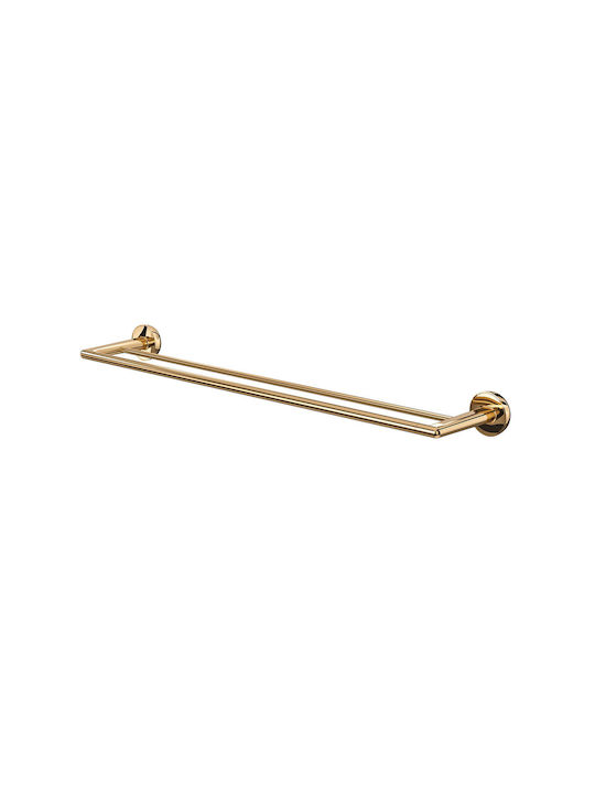 TIGER Double Wall-Mounted Bathroom Rail ​12.6x65.2cm Gold