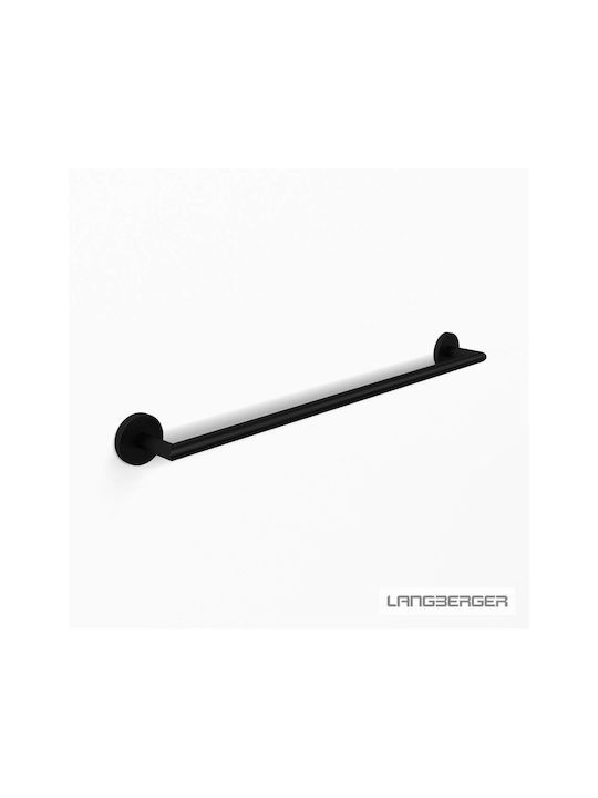 Langberger Series 108 Ράγα Μπάνιου Μονή Επιτοίχια με Βίδες ​60x6cm Μαύρη