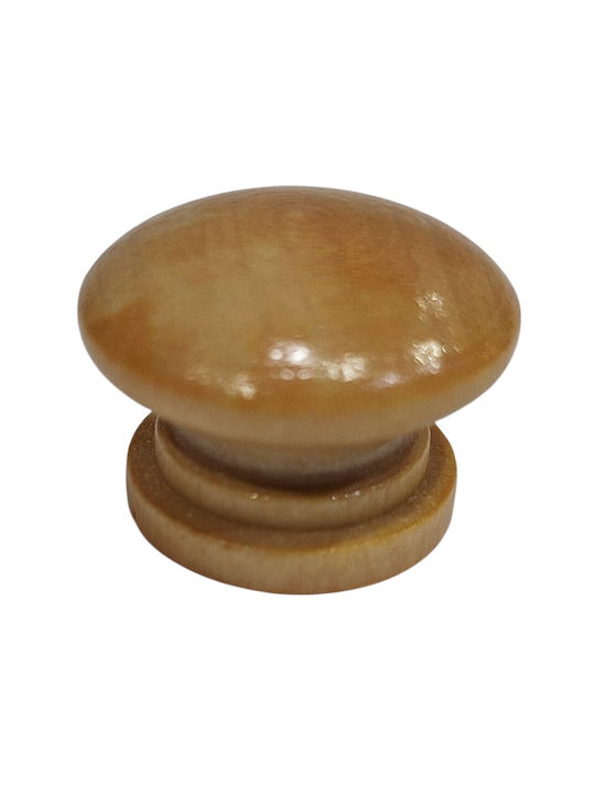 ACM Knob Furniture made of Wooden Natural Wood 25mm (Center Distance 25mm) 11968-000-KSIL 1pcs
