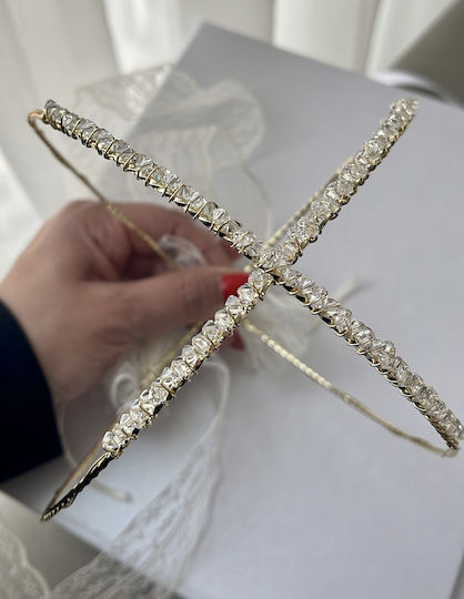 Imperial Handgefertigte Versilberte Hochzeitskronen