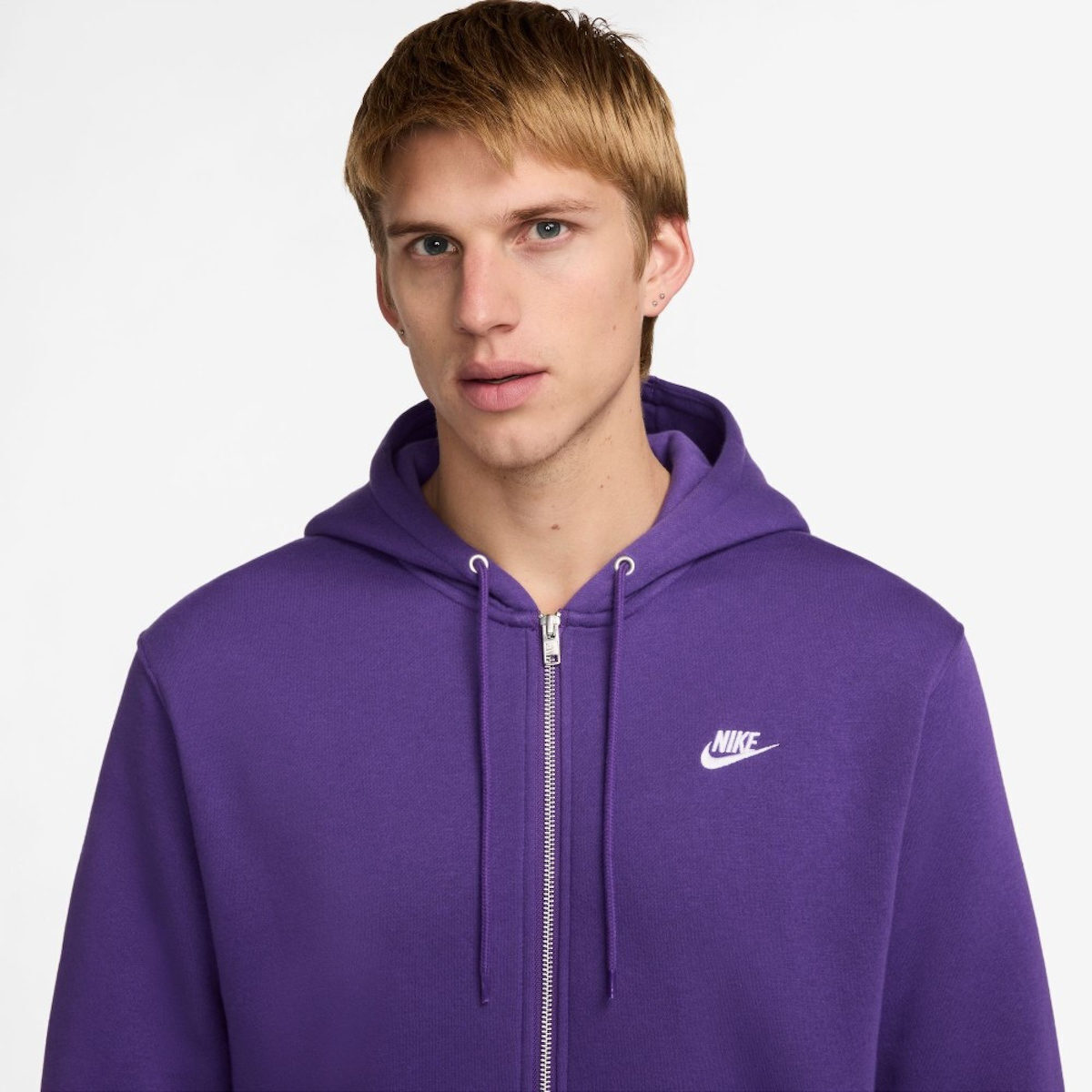 purple nike zip up