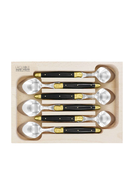Andre Verdier Dinner Stainless Steel Black Spoons