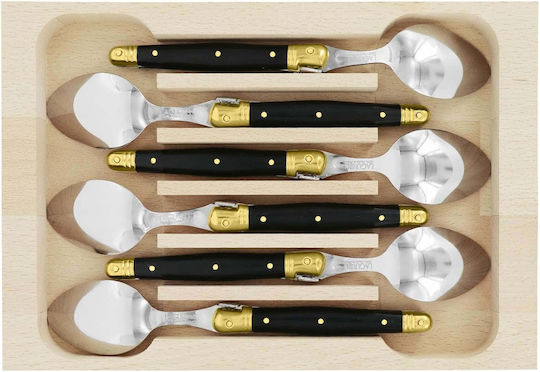 Andre Verdier Coffee Tea Stainless Steel Brown Spoons