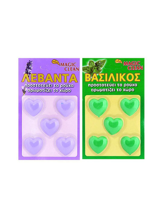 HOMie Αρωματικό Ντουλάπας Σκοροαπωθητικό Καρδούλα με Άρωμα Λεβάντα 2227 5τμχ