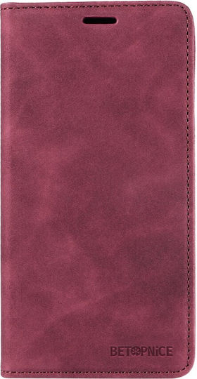 Betopnice Book Burgundy (Motorola Moto G86 5G)