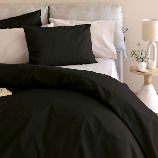 Palamaiki Etoile Σετ Μαξιλαροθήκες με Φάσα Jet Black 52x72εκ.