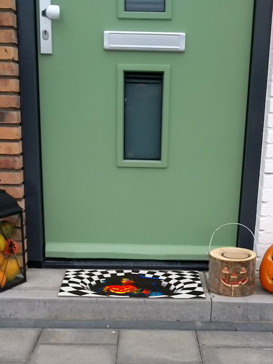 Fußmatte Rutschfest aus Gummi Schwarz 60x40cm