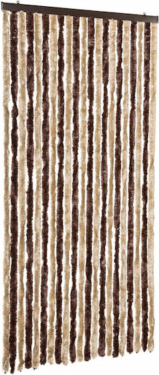 vidaXL Türvorhang Beige-Light Brown 90x200cm 315121