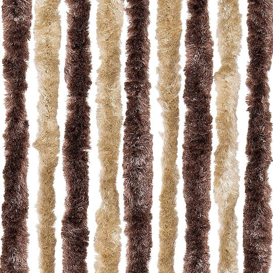 vidaXL Türvorhang Beige-Light Brown 90x200cm 315121