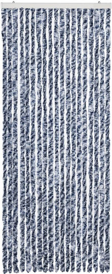 vidaXL 56 x 185 cm aus Chenille Türvorhang Blau 56x185cm 284273