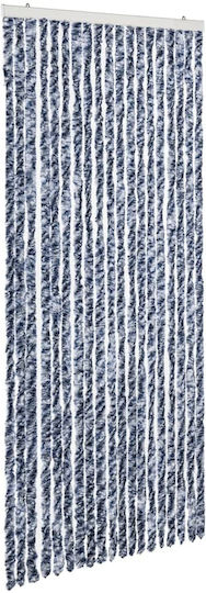 vidaXL 56 x 185 cm aus Chenille Türvorhang Blau 56x185cm 284273