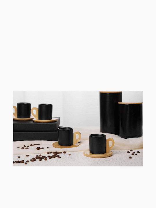 InTheBox Σετ Φλιτζάνια Espresso από Πορσελάνη Μαύρα 6τμχ 5208019123863