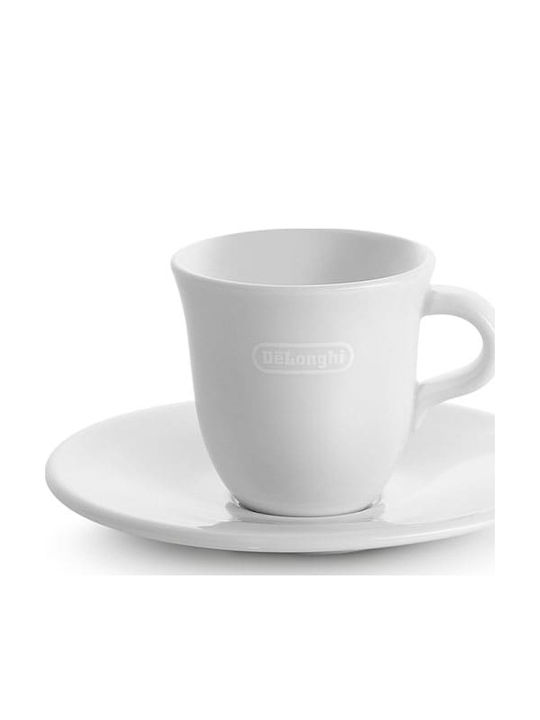 De'Longhi Set Căni Espresso De ceramică Albe 2buc