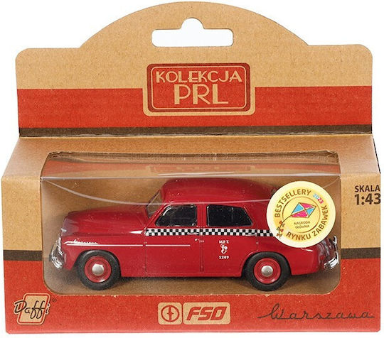 Model 1:43 Prl Warszawa M20 Taxi Cherry Red