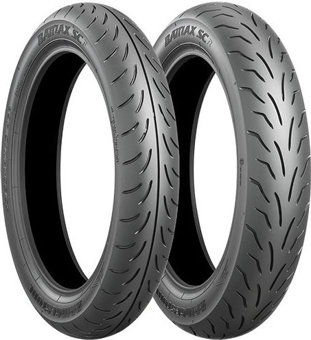 Bridgestone Battlax SC Ластик за скутер Преден с размер 90/80-14 49P Безкамерна