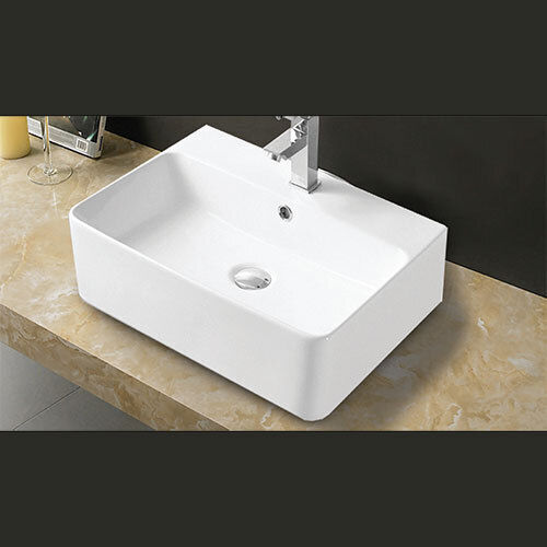 KLP Eros Deasupra Blatului Chiuvetă Porțelan 52x42x15.5cm Alb