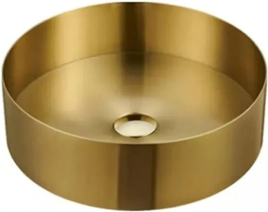 Karag Venus Επικαθήμενος Νιπτήρας Inox 38x38x11cm