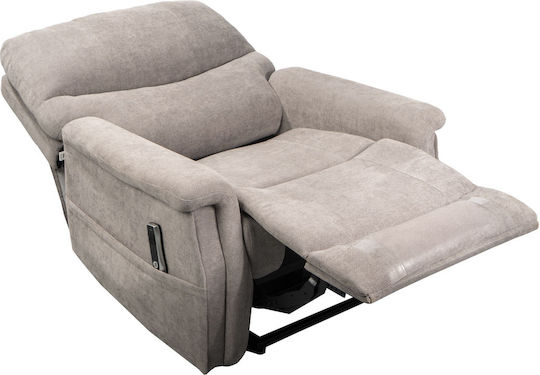 Cloud Xxl Relaxsessel mit Fußhocker Ecru 35x92x110cm