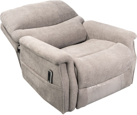 Cloud Xxl Relaxsessel mit Fußhocker Ecru 35x92x110cm