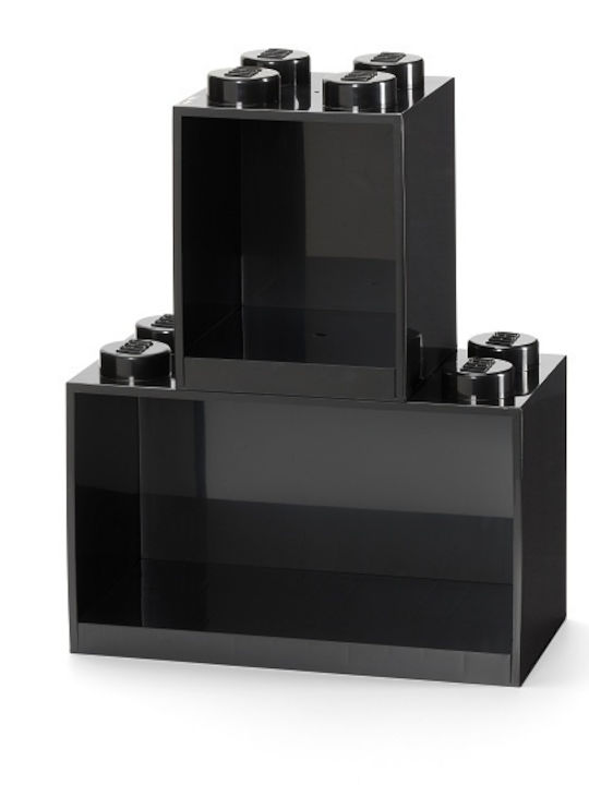 Παιδική Ραφιέρα Stone Shelf Set Τοίχου Μαύρη 21.1x21.1x31.8εκ.