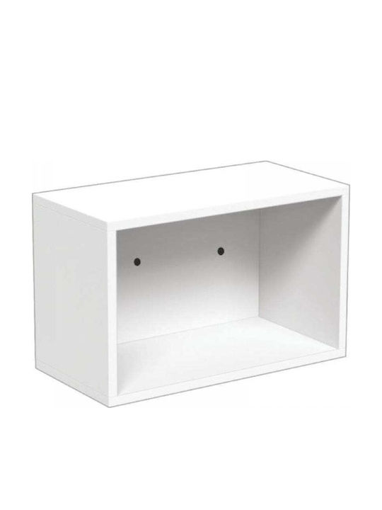 Детски Рафт За Стена Бял 60x30x36см