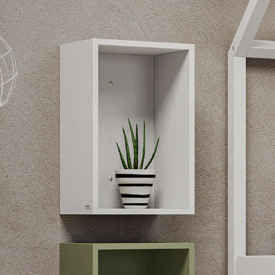 Kids Shelf Wall Mount White 60x30x36cm