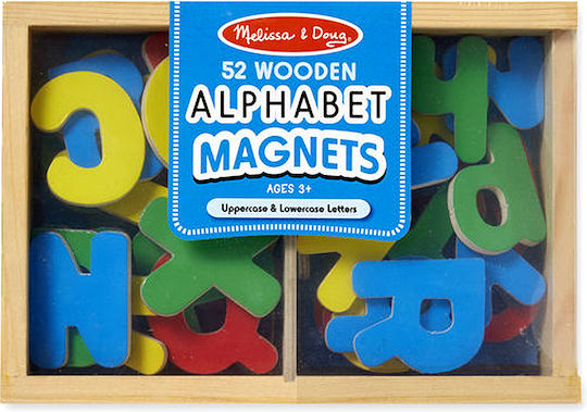 Melissa & Doug Magnetic Alphabet Εκπαιδευτικό Παιχνίδι Γράμματα & Αριθμοί από Ξύλο για 3+ Ετών