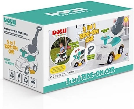 Car 3 In 1 Ride On Pastel