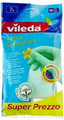 Vileda Oven Gloves Extra Sensation Plastic Medium Green 1pcs