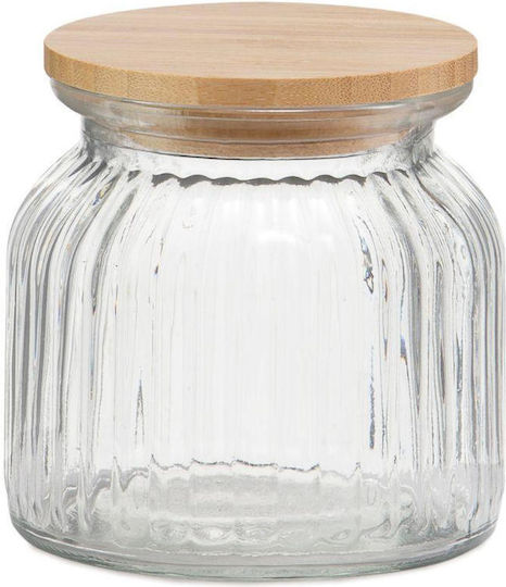 Andrea House Allgemeine Verwendung Glasvase mit Deckel Transparent 600ml 1Stück