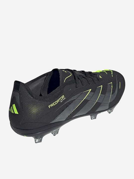 adidas Predator Pro Football Shoes with Cleats Black