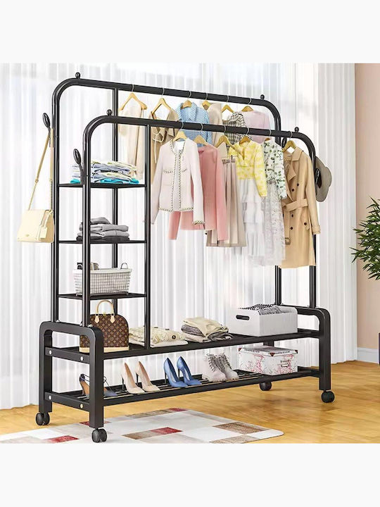 Rollbar Kleiderständer Schwarz
