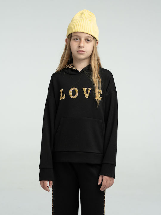 Kids Sweatpants Set Black 2pcs