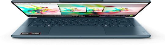 Lenovo Yoga Slim 7 14AKP10 14" OLED FHD+ (Ryzen AI 300 Serie-7 350/32GB/1TB SSD/W11 Startseite) Tidal Teal (GR Tastatur)