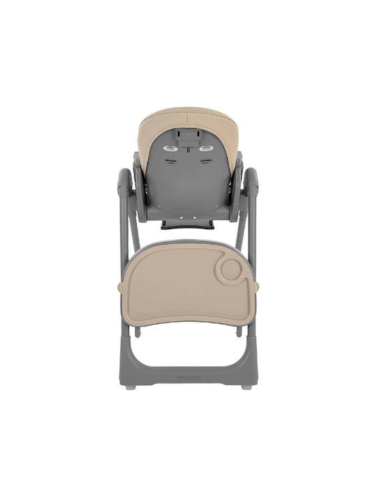 Kikka Boo Pastello 2 Foldable Baby Highchair with Adjustable Height Beige