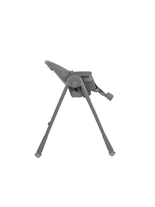 Kikka Boo Pastello 2 Foldable Baby Highchair with Adjustable Height Gray