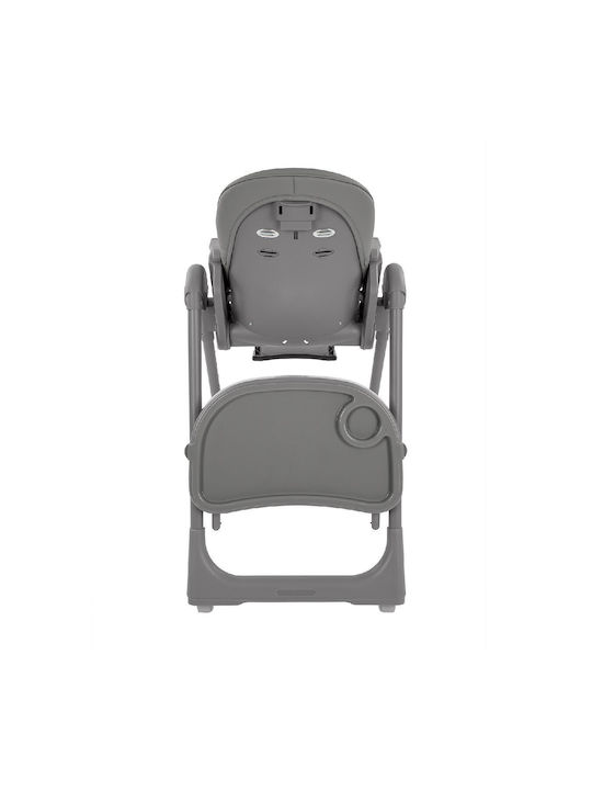 Kikka Boo Pastello 2 Foldable Baby Highchair with Adjustable Height Gray