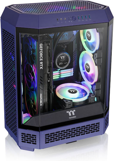 Thermaltake The Tower 600 Gaming Midi-Turm Computergehäuse mit Seitenfenster Future Dusk