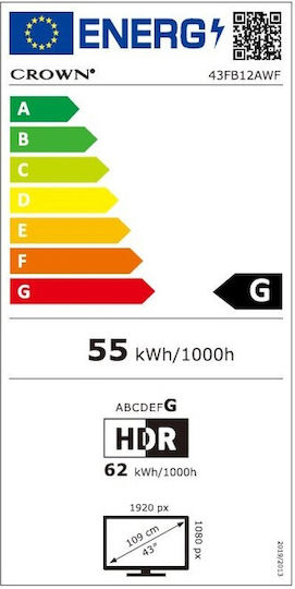 Daewoo Smart Τηλεόραση 24" HD Ready LED 24DM54HAM (2024)