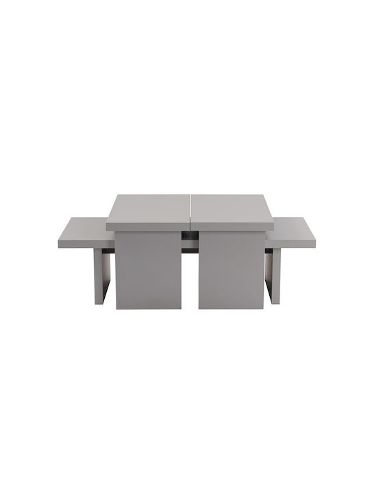 Rechteckiger Zentral Kaffeetisch Sanctuary Holz Grau M110xB45xH41,5cm