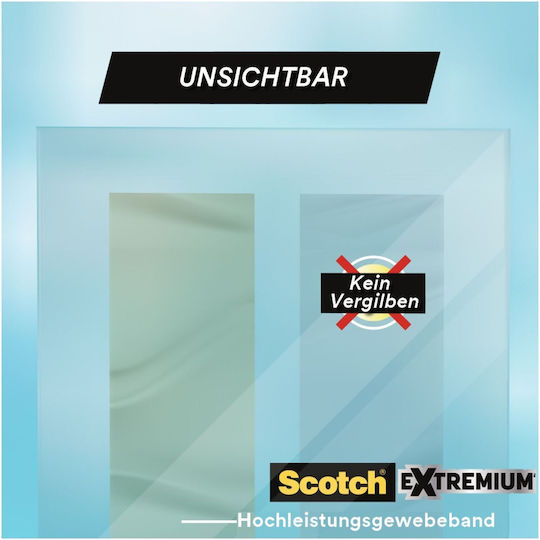 Scotch Scotch Extremium Invisible Self-Adhesive Aluminum Tape Transparent 48mmx20m 1pcs