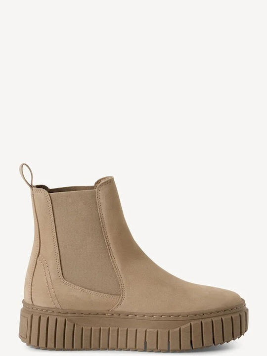 Leder Stiefeletten Damen Braun